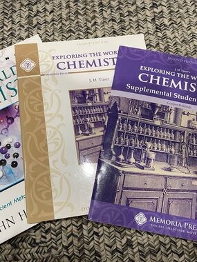 Exploring the World of Chemistry Book Set memoria press homeschool